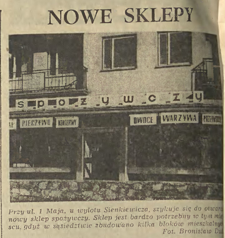 Nowe sklepy przy 1 Maja