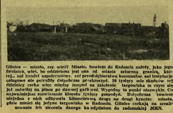 Glinice - miasto czy wieś?