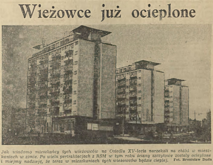 Wieżowce już ocieplone