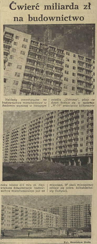 Ćwierć miliarda zł na budownictwo