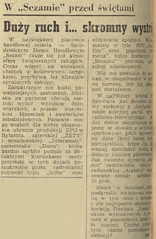 Duży ruch i… skromny wystrój