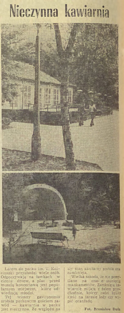 Nieczynna kawiarnia