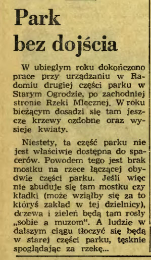 Park bez dojścia