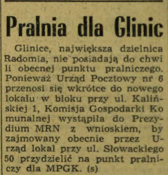Pralnia dla Glinic