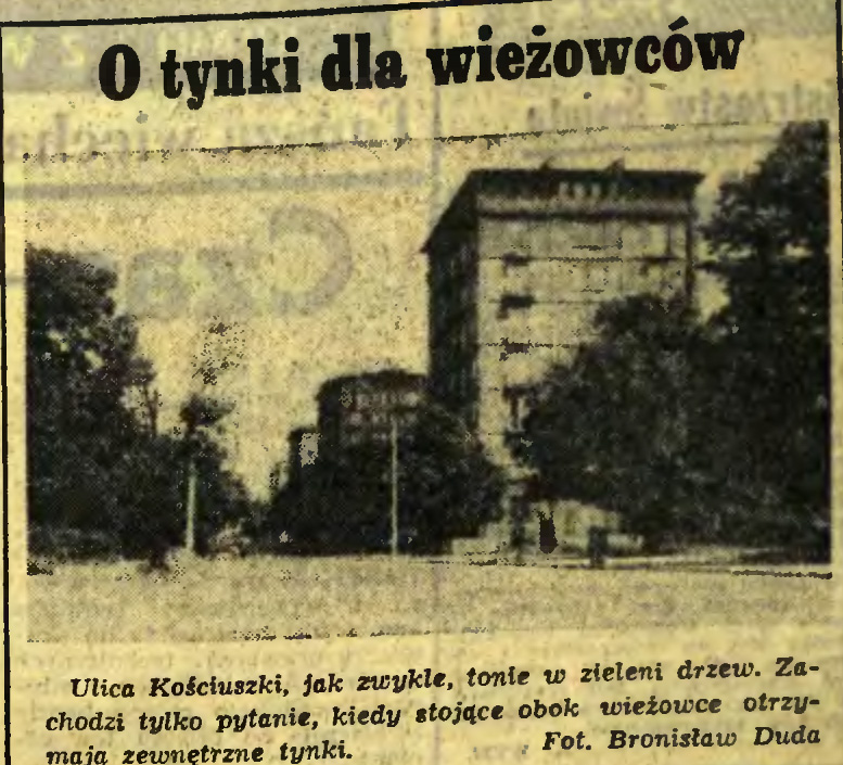 O tynki dla wieżowców
