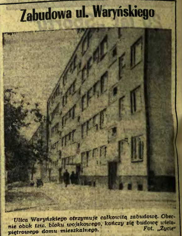 Zabudowa ul. Waryńskiego