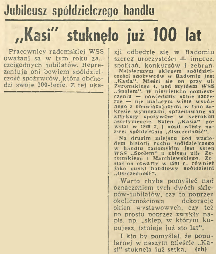 „Kasi" stuknęło już 100 lat