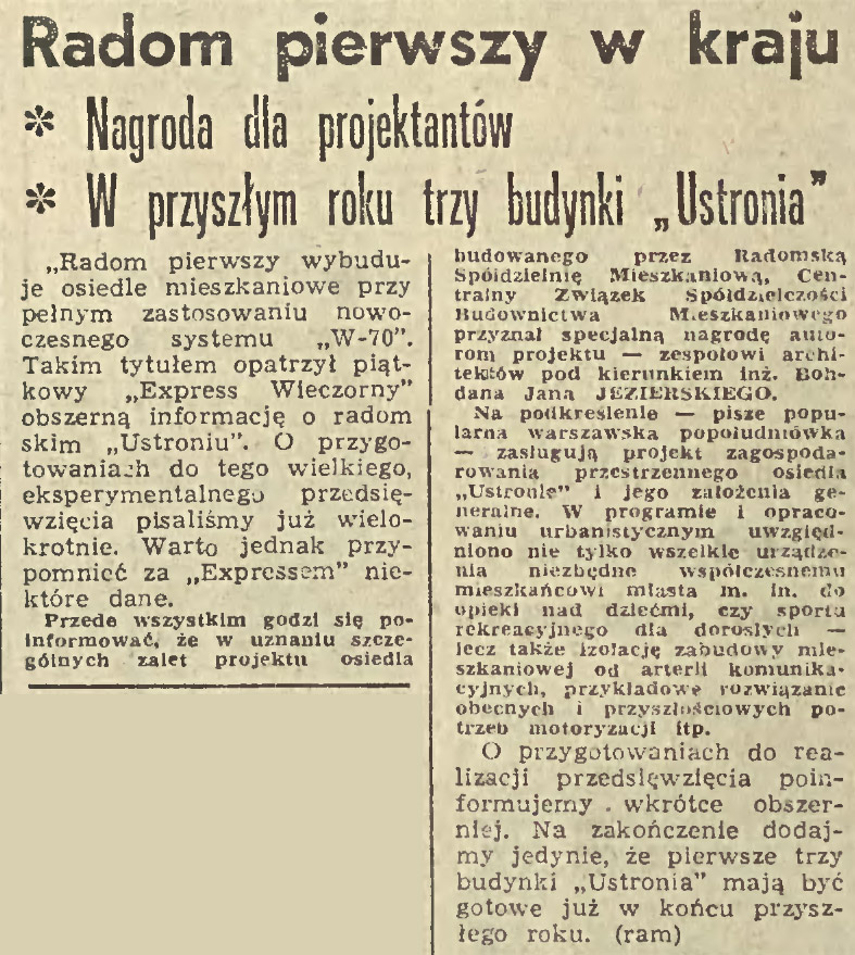 Radom pierwszy w kraju