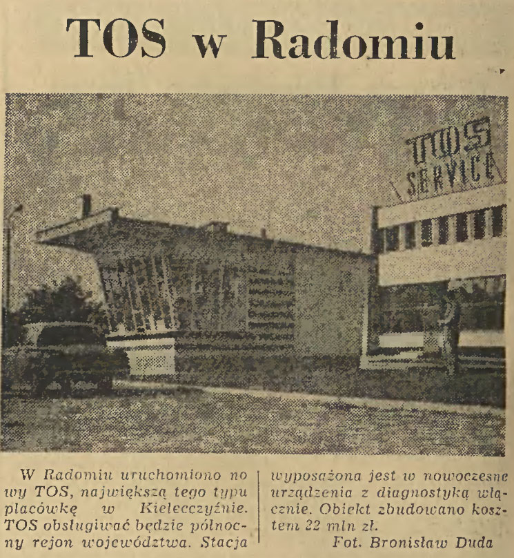 TOS w Radomiu