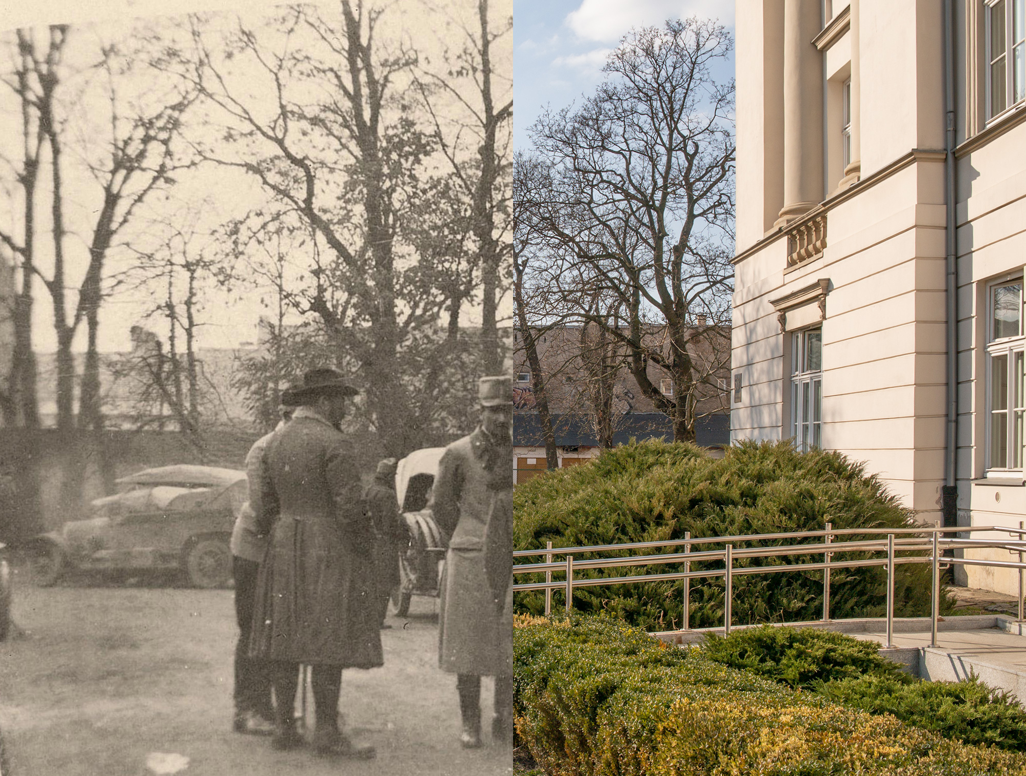 Żołnierze austriaccy przed Komendą Powiatową