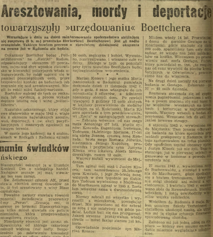 Aresztowania, mordy i deportacje