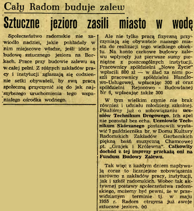 Cały Radom buduje zalew
