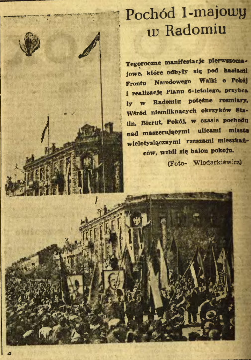 Pochód 1-majowy w Radomiu