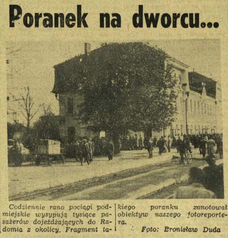 Poranek na dworcu…