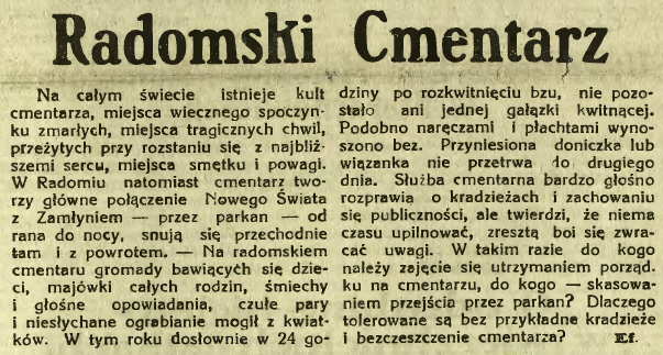 Radomski cmentarz