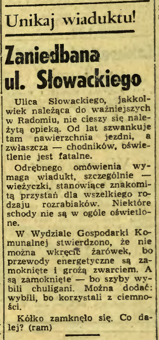 Zaniedbana ul. Słowackiego