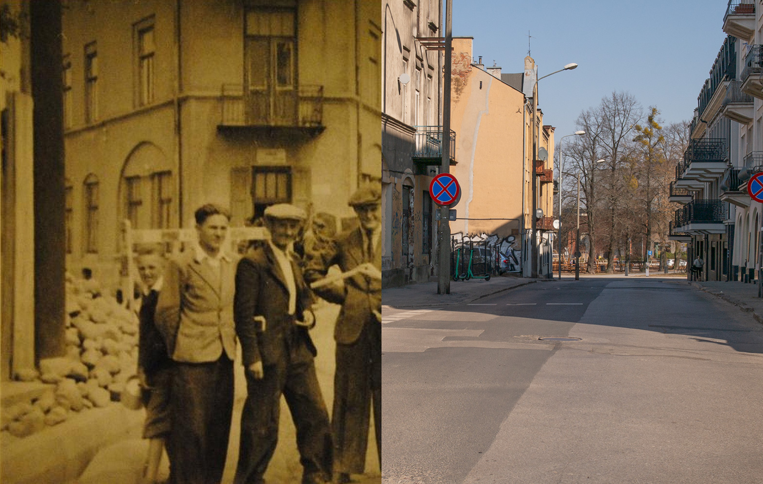 Róg ulicy Wąskiej i WItolda