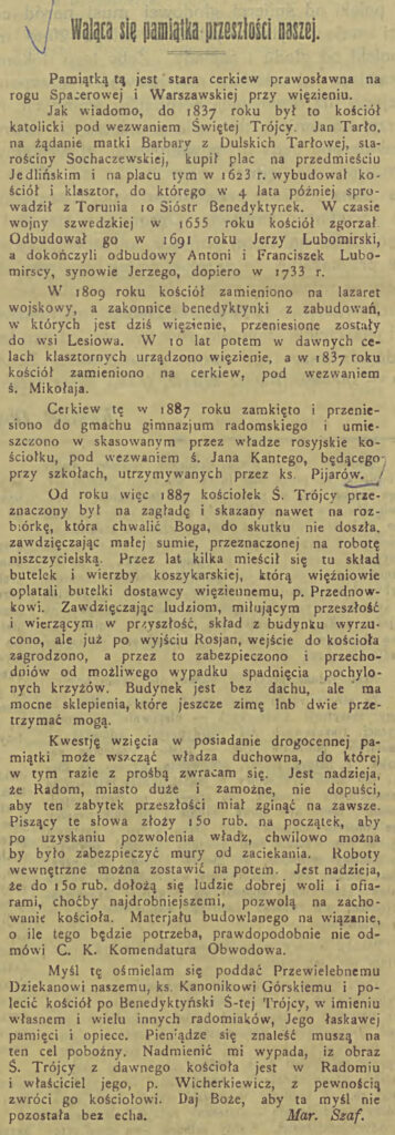 Waląca się pamiątka przeszłości naszej