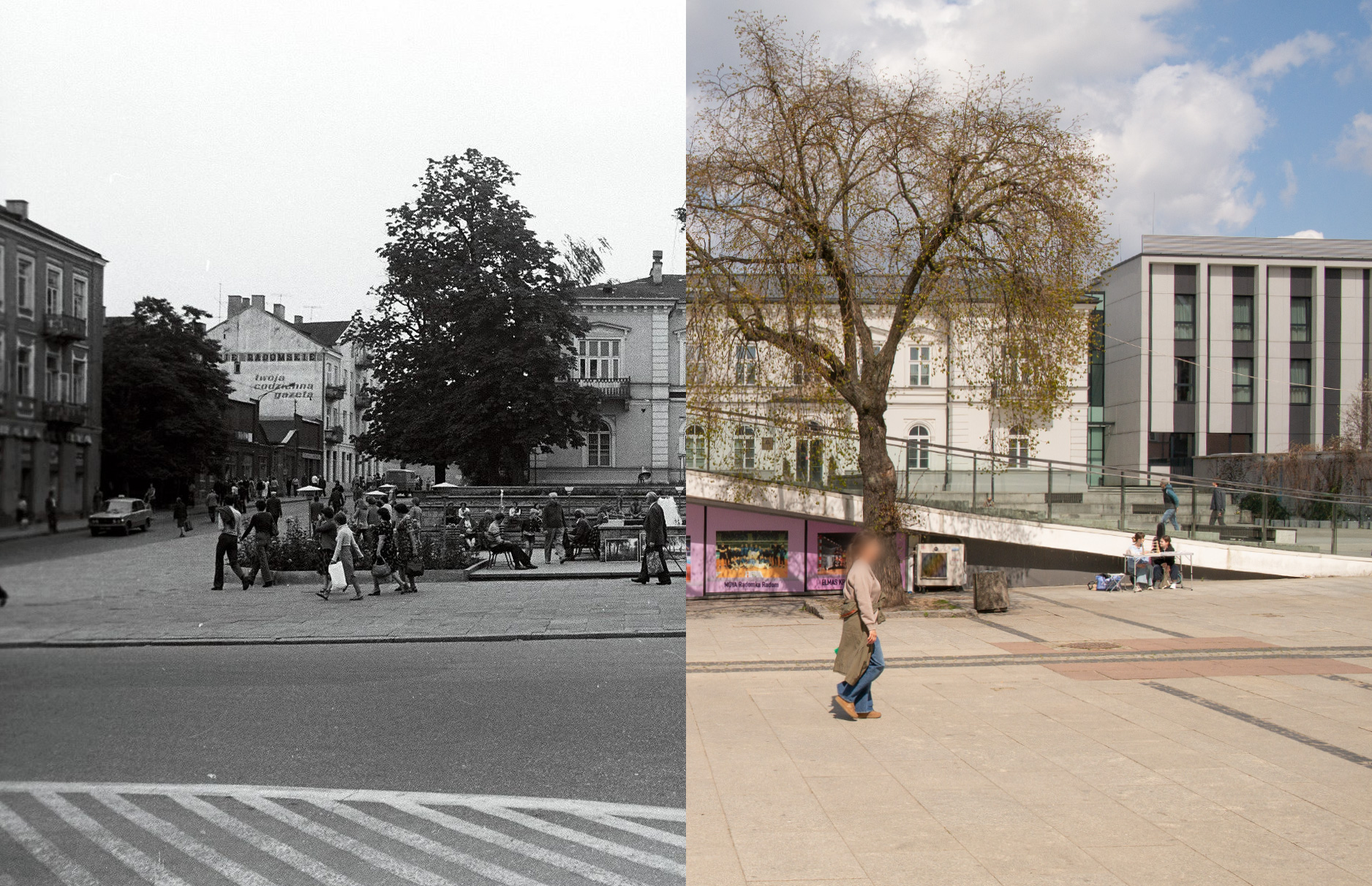 Fontanny przy zbiegu Żeromskiego i Focha