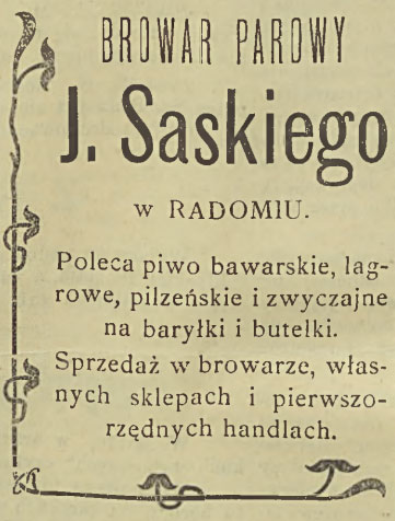 Browar parowy J. Saskiego w Radomiu