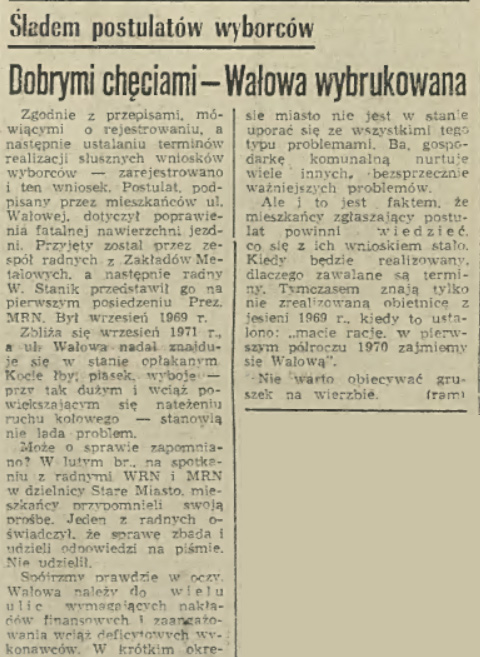 Dobrymi chęciami - Wałowa wybrukowana