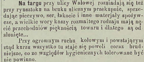 Na targu przy ulicy Wałowej