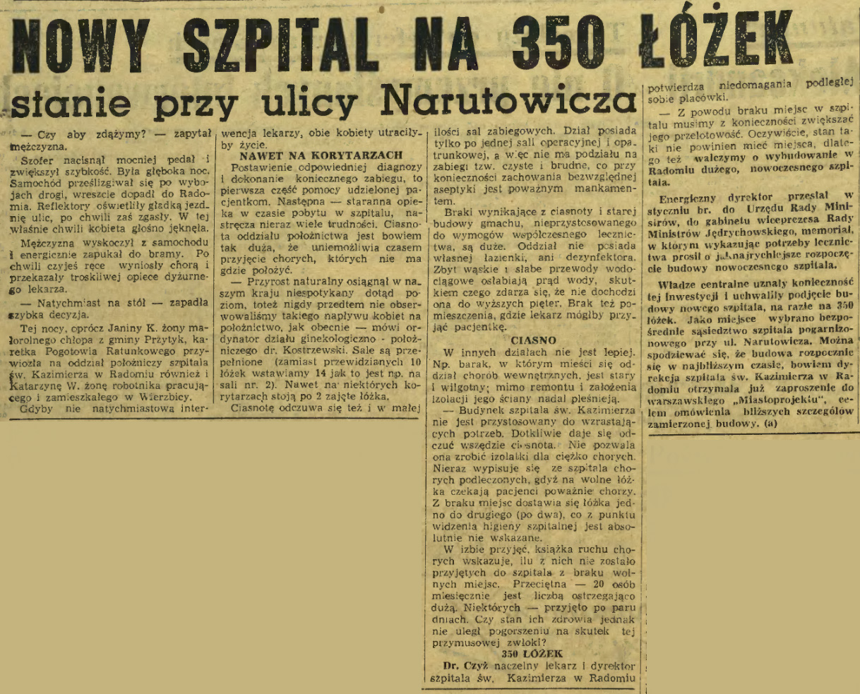 Nowy szpital na 350 łóżek
