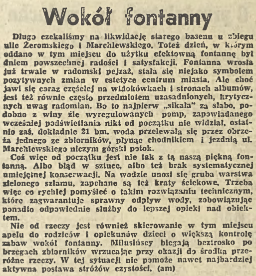 Wokół fontanny