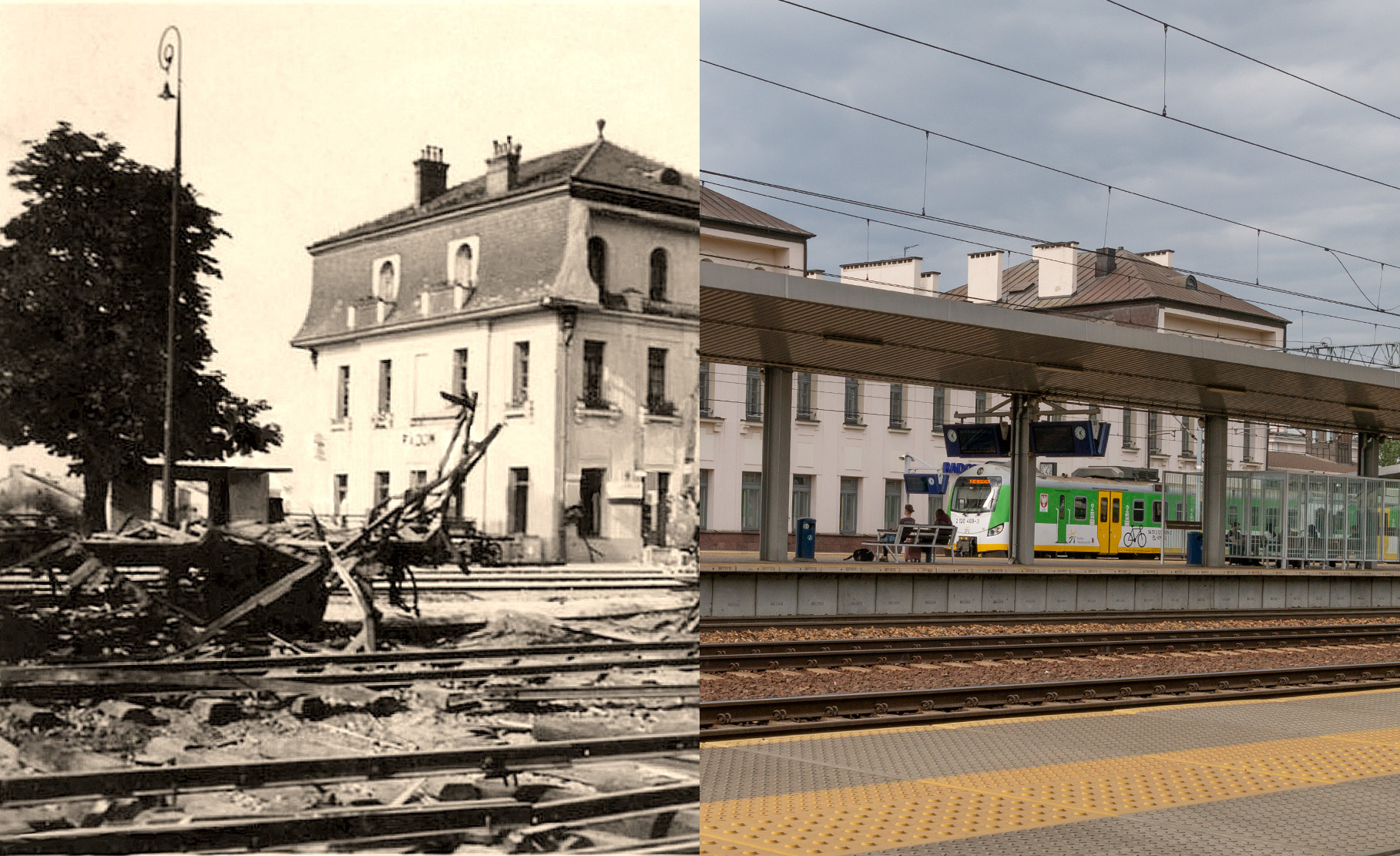 Dworzec kolejowy w Radomiu we wrześniu 1939